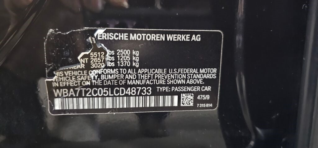 2020 BMW 7 Series 740i